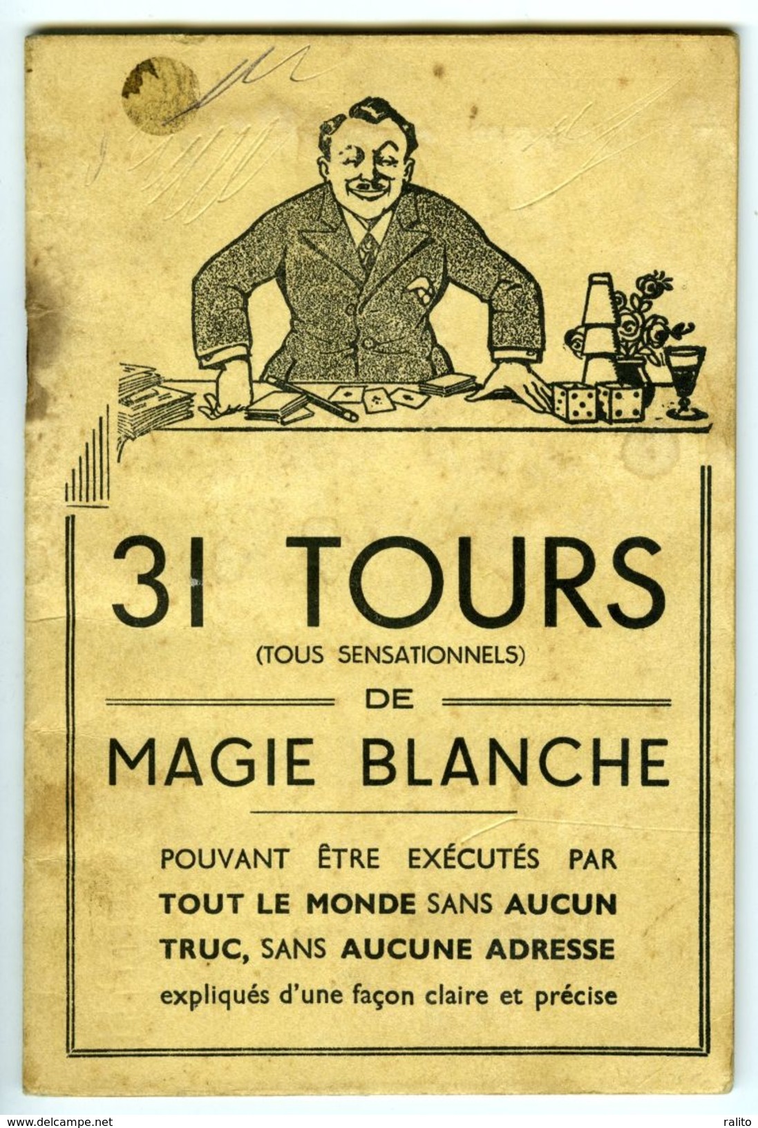 31 TOURS De MAGIE BLANCHE C.1930 - 1901-1940