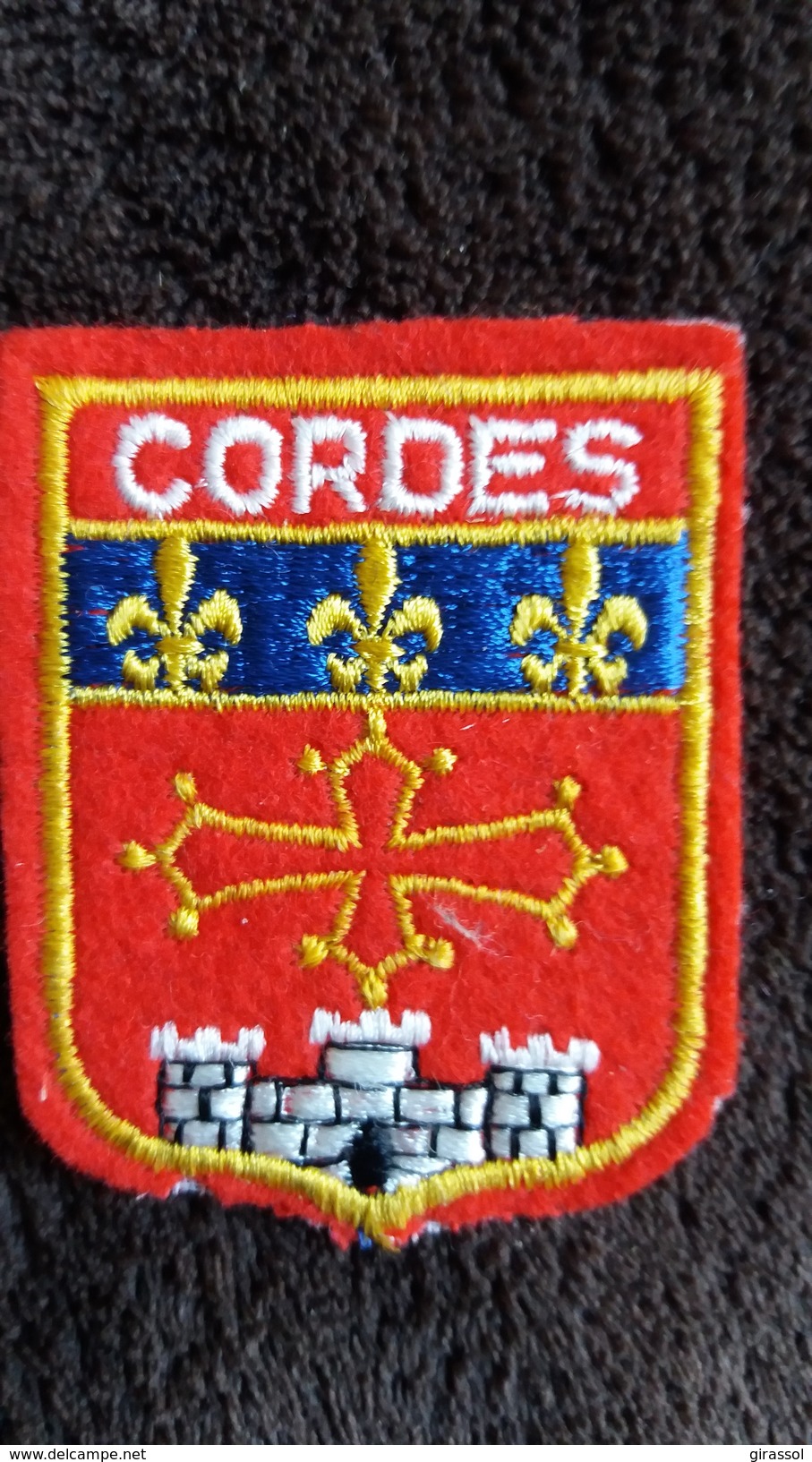 ECUSSON TISSU CORDES TARN  BLASON ARMOIRIES  VOIR AUTRES MODELES DS MA BOUTIQUE ET CELLE ULTIMA31 - Ecussons Tissu