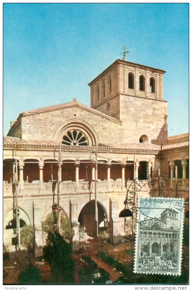 CM-Carte Maximum Card-Tarjeta Maxima # 1964-Espana,Spain,Spanien # Monastery,Kloster, Abbaye  Santa Maria De Huerta - Maximumkarten