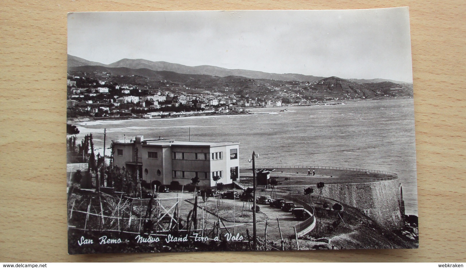 ITALIA LIGURIA CARTOLINA DA SAN REMO STAND TIRO AL VOLO IMPERIA  FORMATO GRANDE VIAGGIATA - Imperia