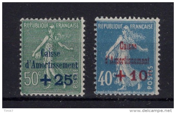 FRANCE 1927   Yvert N° 246-247   Neuf XX - Unused Stamps