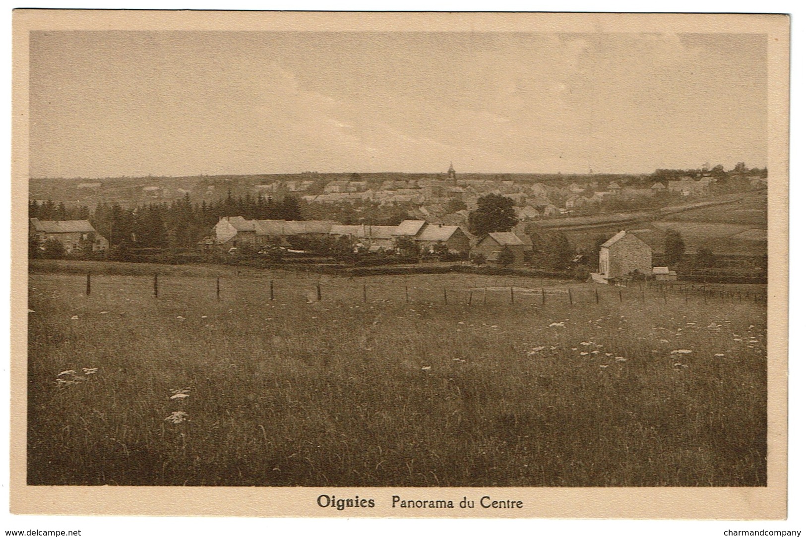 Oignies - Panorama Du Centre - Edit. Vve Petit-Leclercq, Oignies- 2 Scans - Aiseau-Presles