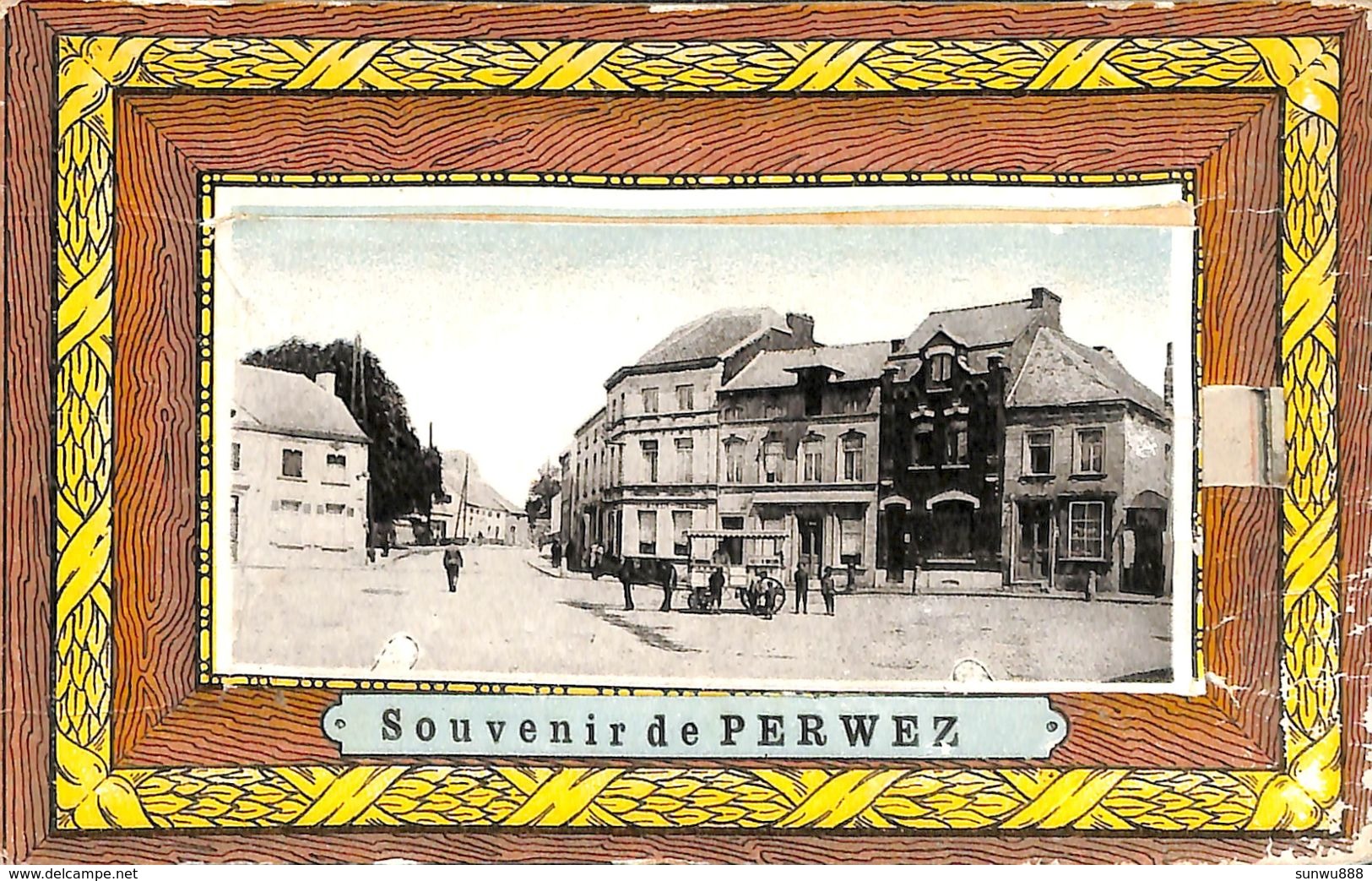 Souvenir De Perwez (attelage Grand Place, Carte Système Multi-vues Complet..peu Vue) - Perwez