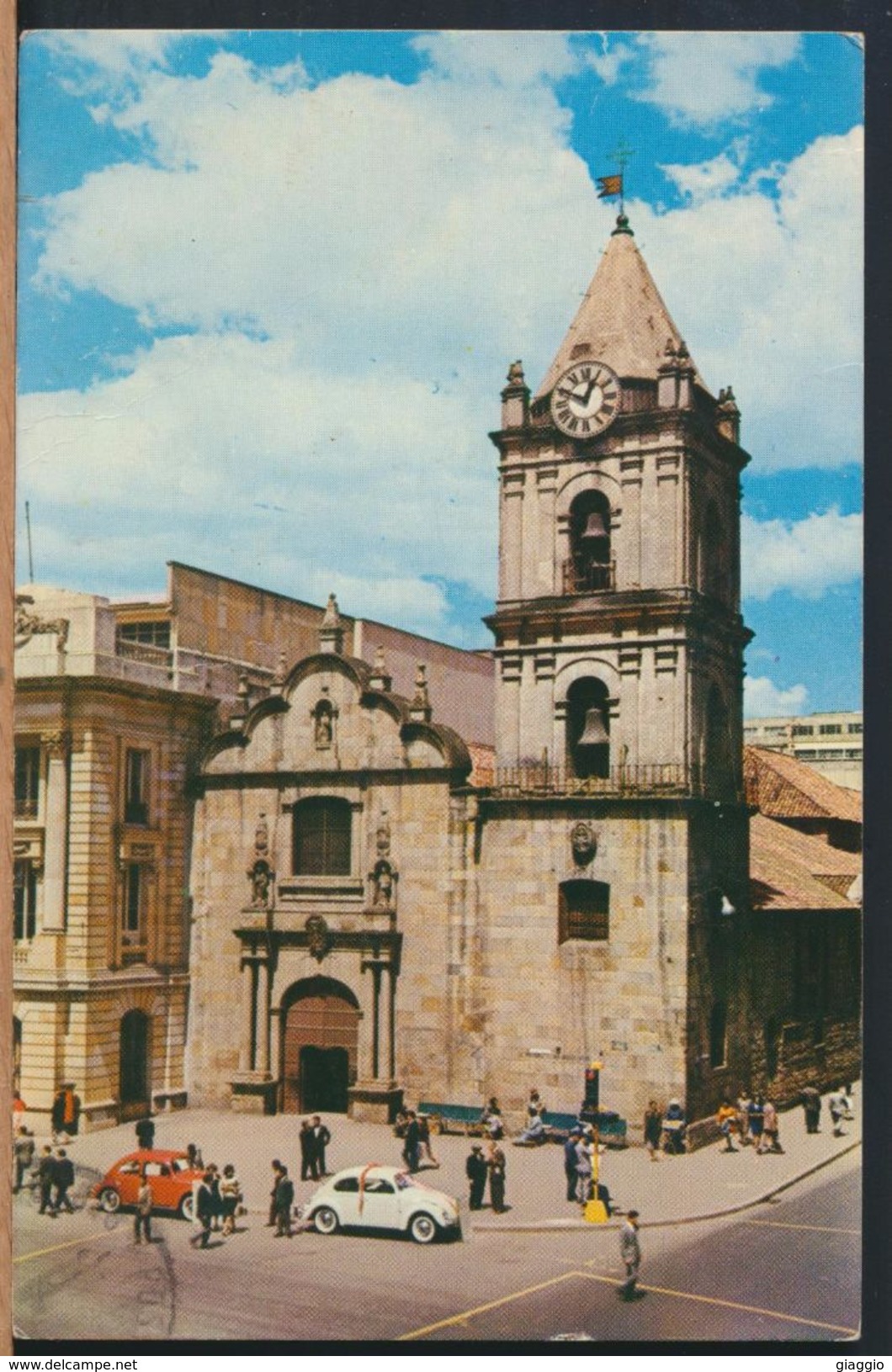 °°° 8164 - COLOMBIA - BOGOTA - IGLESIA DE SAN FRANCISCO - 1966 With Stamps °°° - Colombia