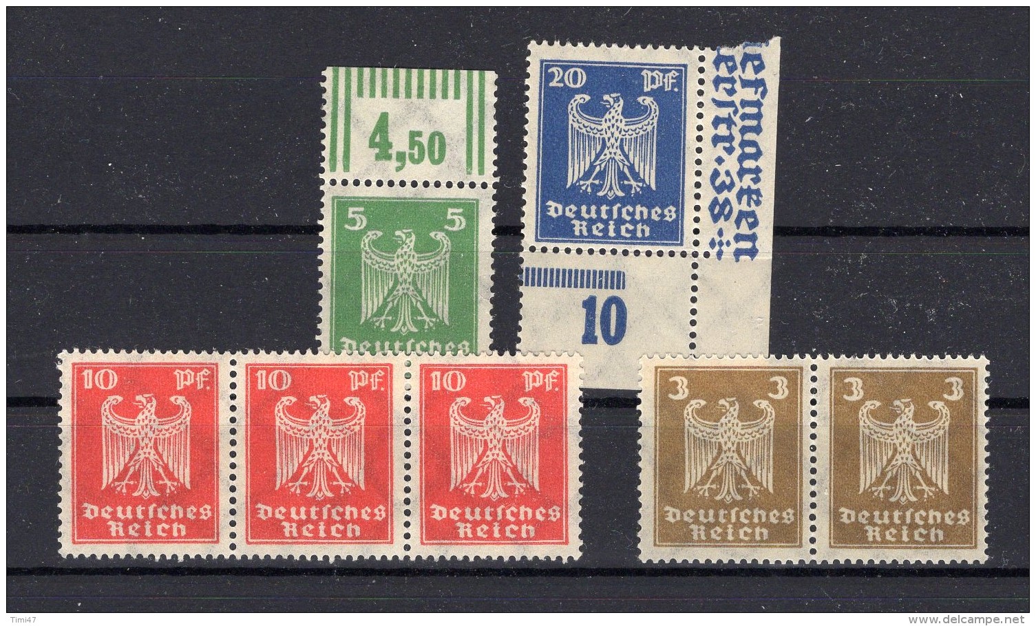 ALLEMAGNE  REICH 1924  Michel N° 355-358 Neuf XX - Ungebraucht