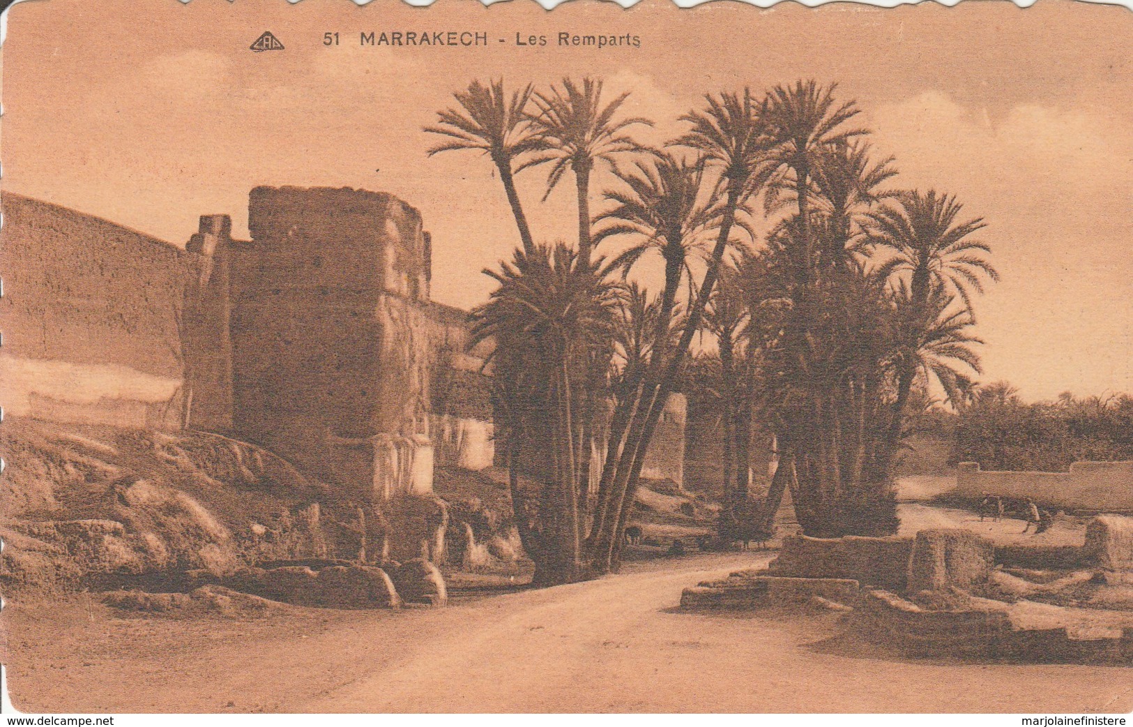 MAROC - MARRAKECH - Les Remparts. CAP. Edition Martin, Marrakech. - Marrakech