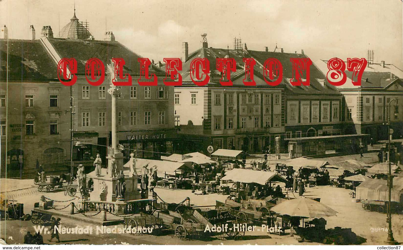 AUSTRIA < WIENER NEUSTADT NIEDERDONAU - Adolf Hitler Platz - Marché Place Adolphe Hitler - Wiener Neustadt