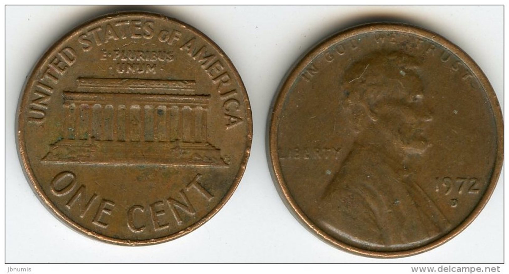 Etats-Unis USA 1 Cent 1972 D KM 201 - 1959-…: Lincoln, Memorial Reverse