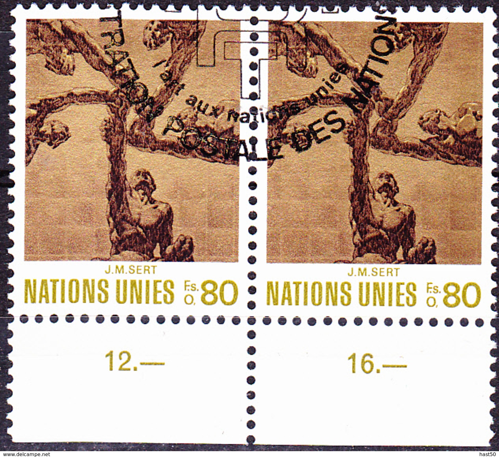 UNO Genf Geneva Geneve - Kunst "Vereinte Welt" (MiNr. 29) 1972 - Gest Used Obl - Gebruikt