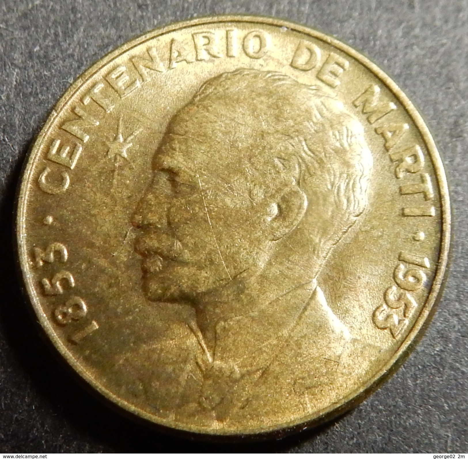 Cuba 1 Centavo 1953 Jose Marti Centennial Top Grade Rare! - Cuba