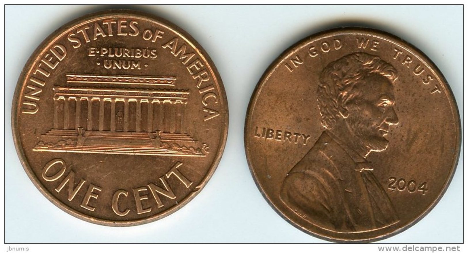 Etats-Unis USA 1 Cent 2004 KM 201b - 1959-…: Lincoln, Memorial Reverse