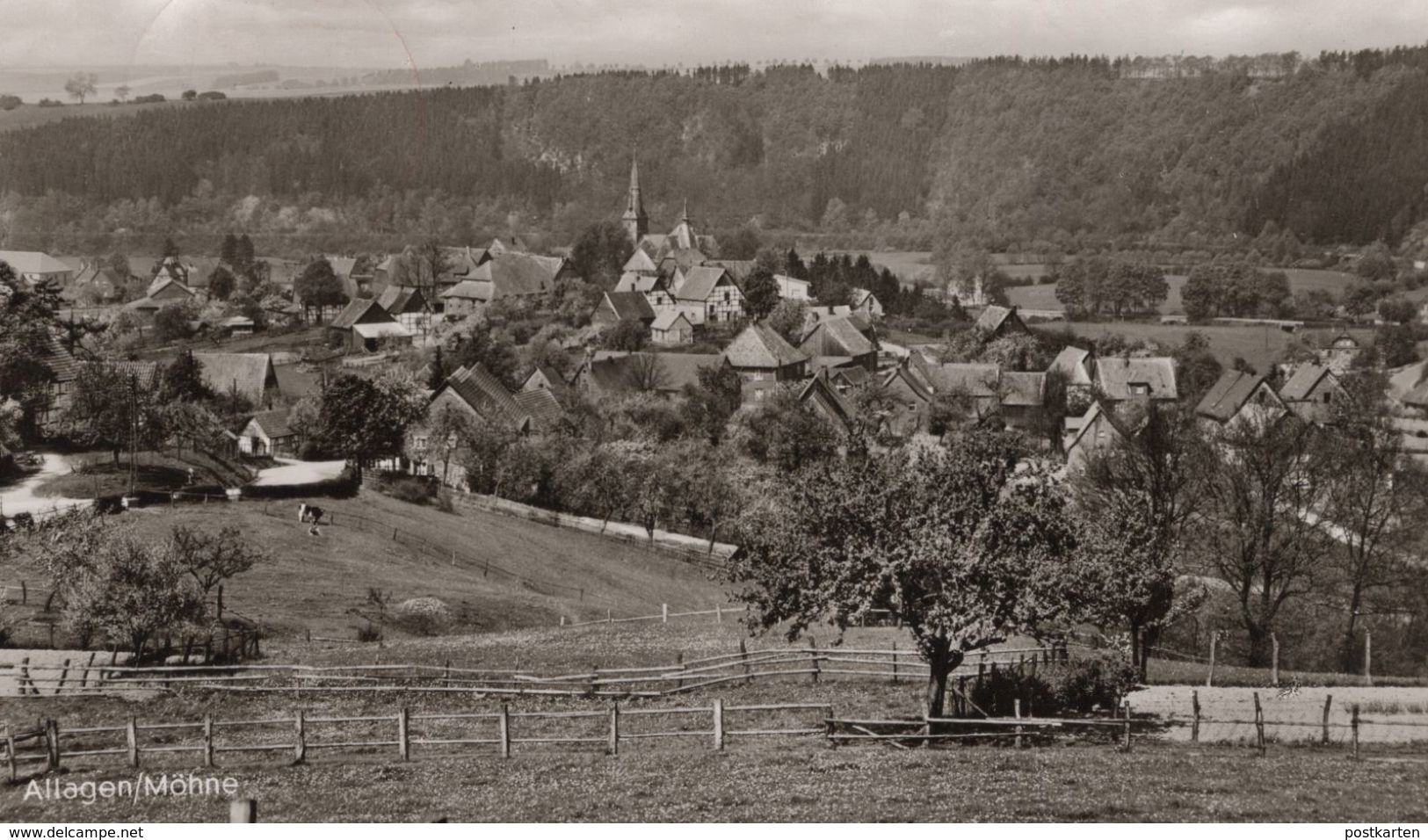 ÄLTERE POSTKARTE ALLAGEN MÖHNE PANORAMA TOTALANSICHT WARSTEIN Postcard Ansichtskarte AK Cpa - Warstein