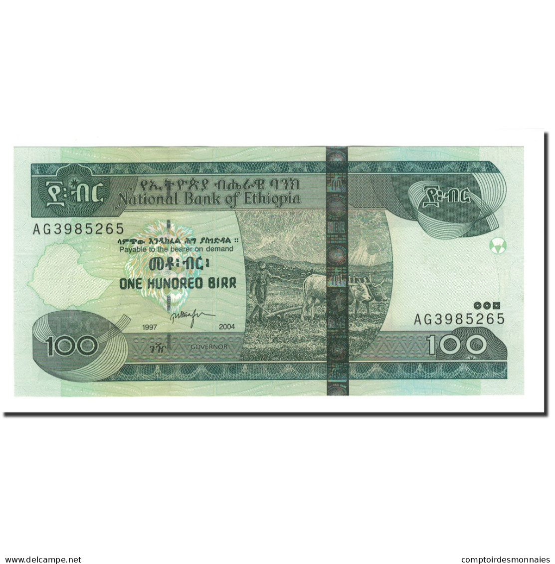 Billet, Éthiopie, 100 Birr, 2004 EE 1997, KM:52b, NEUF - Ethiopia