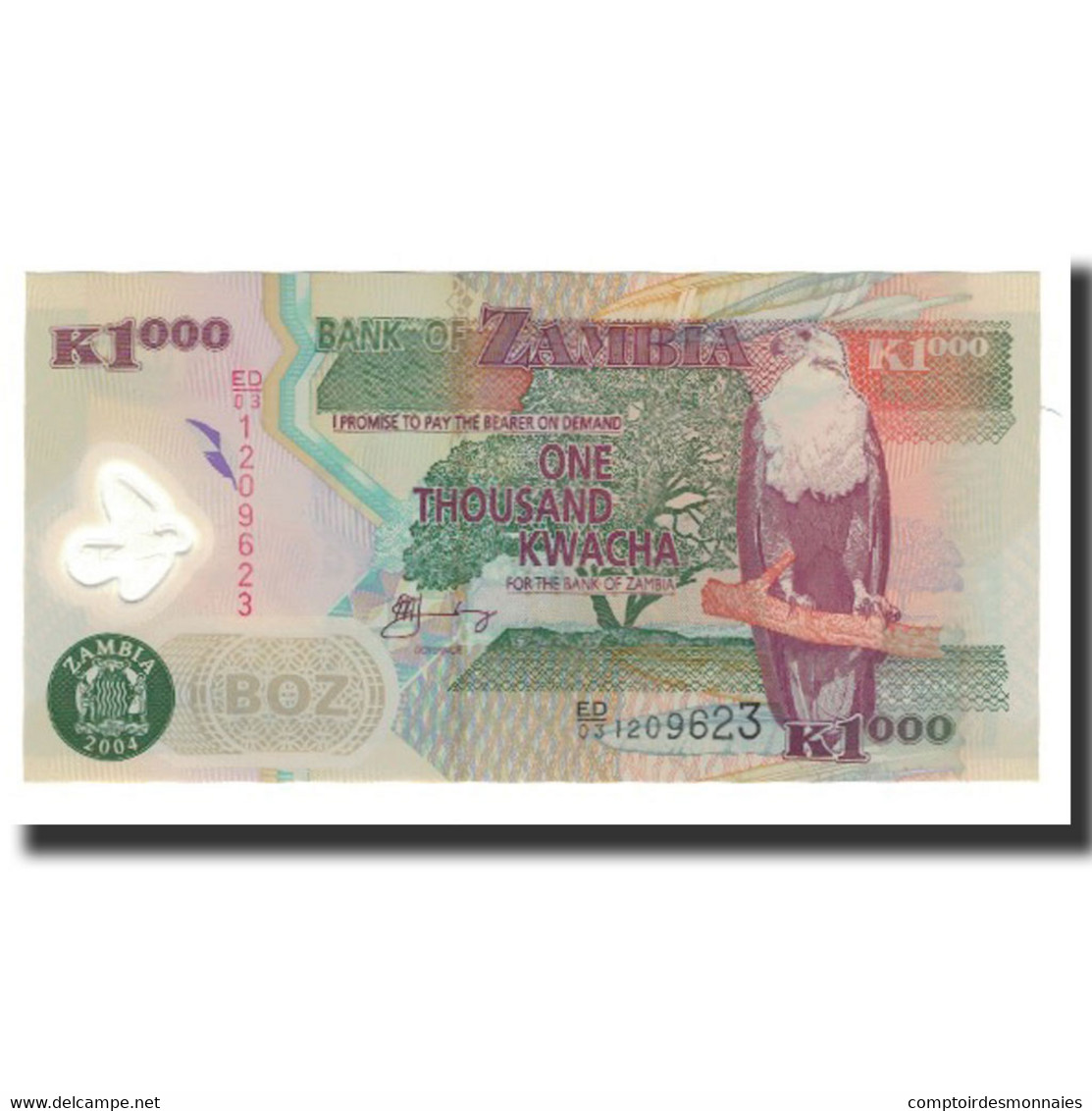 Billet, Zambie, 1000 Kwacha, 2004, KM:44c, NEUF - Zambia