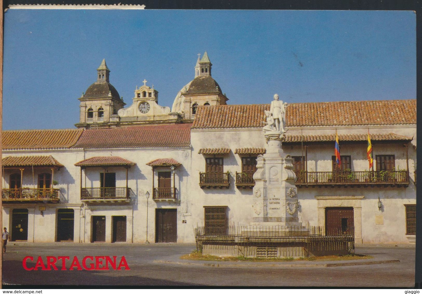 °°° 8168 - COLOMBIA - CARTAGENA - PLAZA DE LA ADUANA - 1998 With Stamps °°° - Colombie