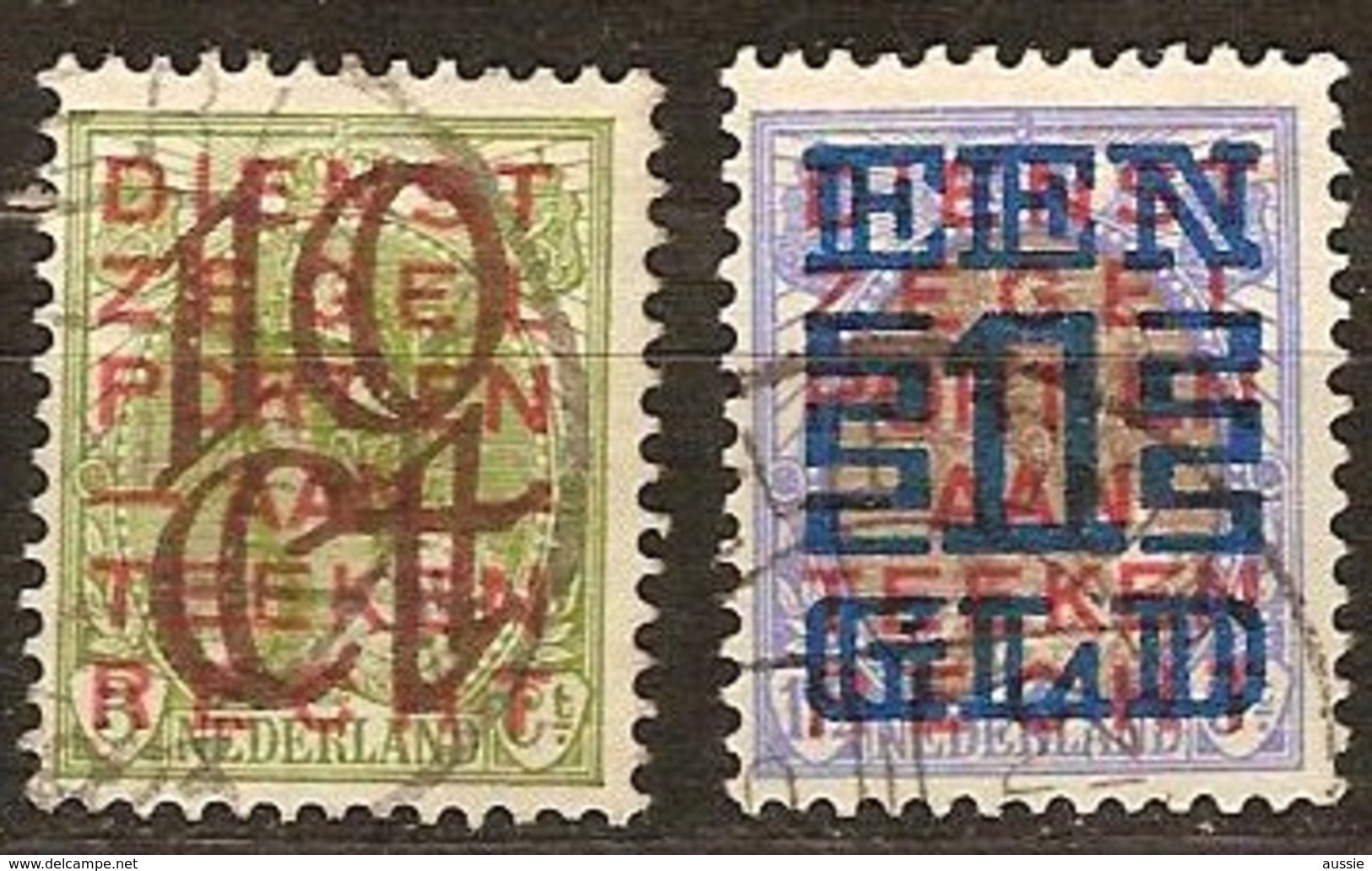 Pays-Bas Nederland 1923 Yvertn° 129-130 (°) Oblitéré Used Cote 25 Euro - Oblitérés