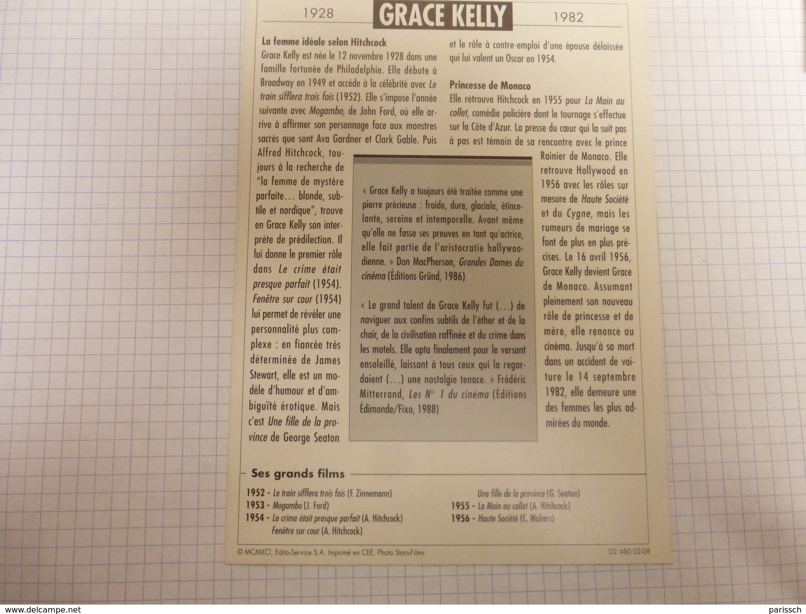 Grace Kelly - - Sonstige Formate