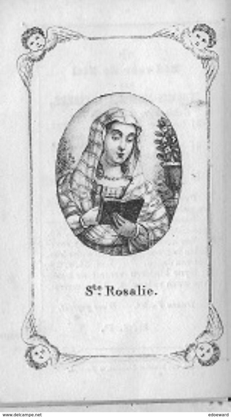 DP BB   STE ROSALIE// °GULLEGEM 1765 + KORTRIJK 1850 EUGENIUS VANAERDE - Godsdienst & Esoterisme