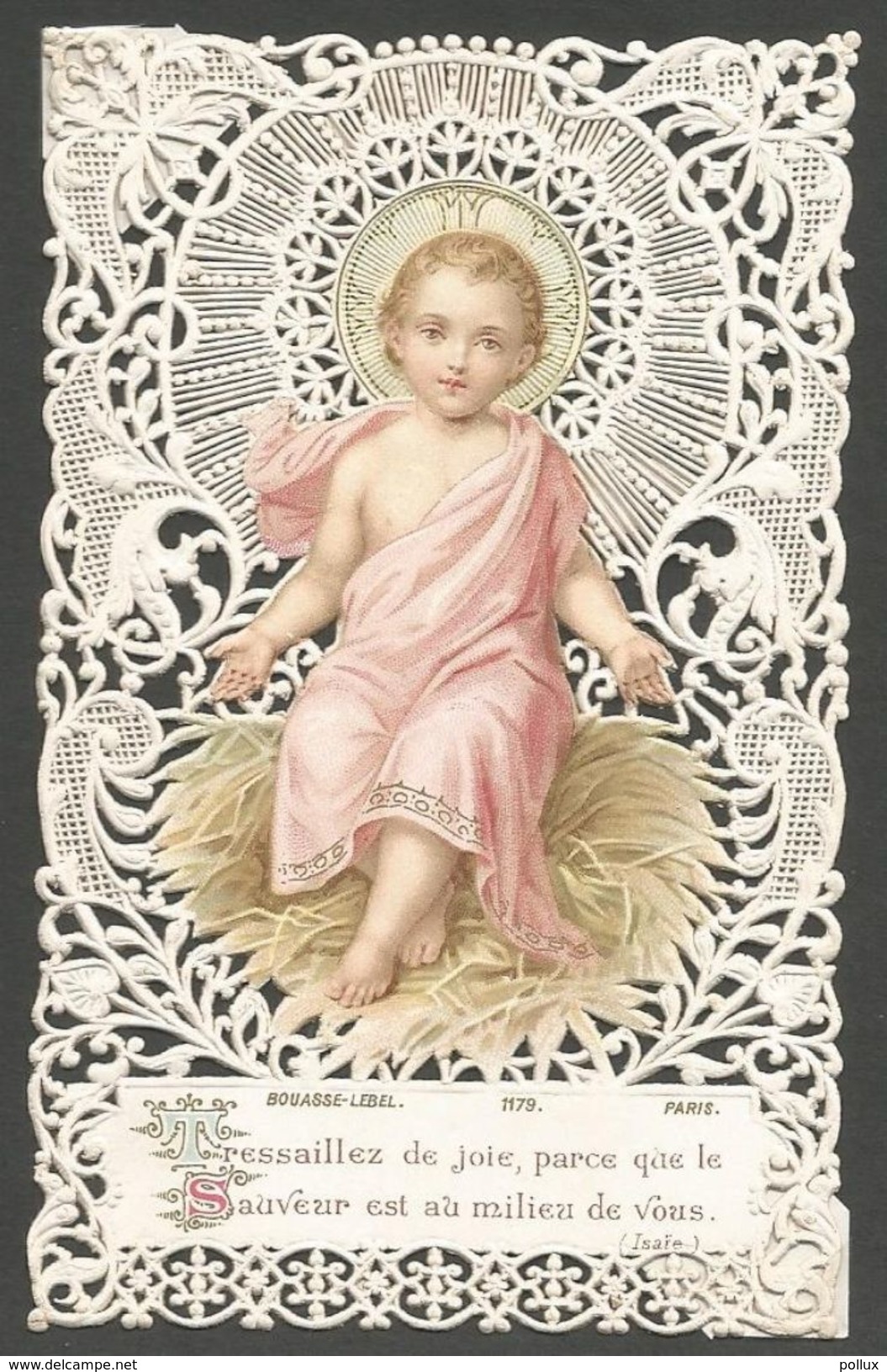 Image Pieuse Holy Card Canivet Tressaillez De Joie Parce Que Le Sauveur Est Au Milieu De Vous - Godsdienst & Esoterisme