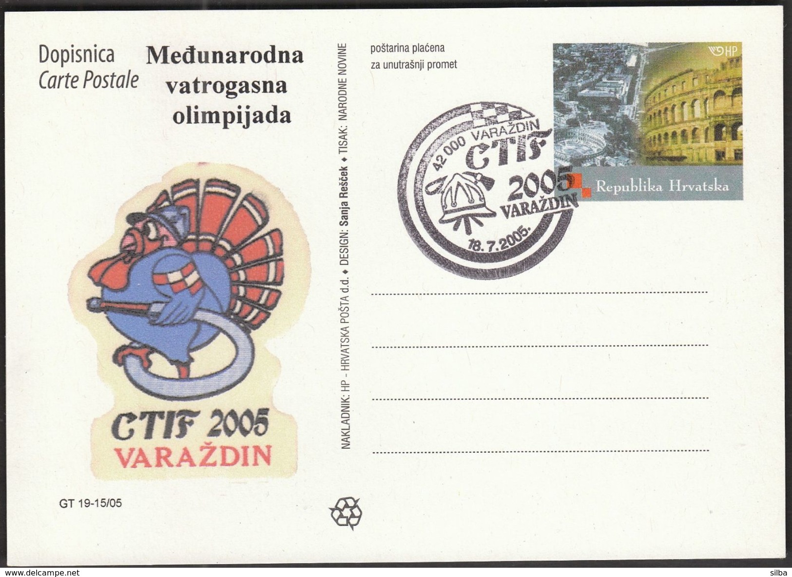 Croatia Varazdin 2005 / Fire Brigade Olympics / CTIF Varazdin / Firemen Mascot - Firemen