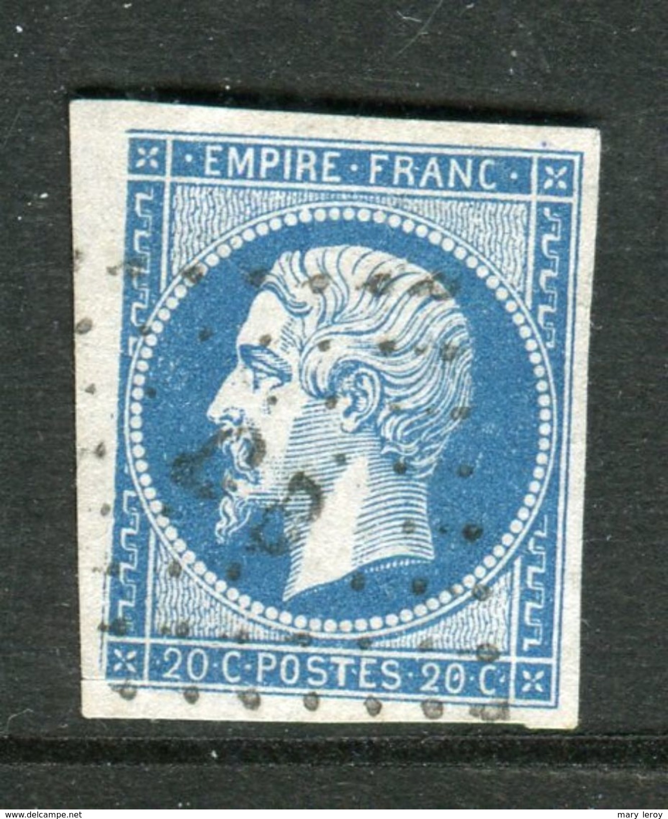 Superbe N° 14A Bord De Feuille - Cachet Ambulant CB - 1853-1860 Napoléon III.