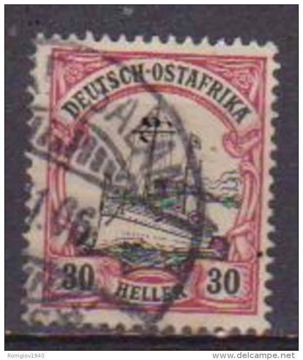 GERMANIA AFRICA ORIENTALE TEDESCA  1905 ORDINARIA YVERT. 27 USATO VF - Deutsch-Ostafrika