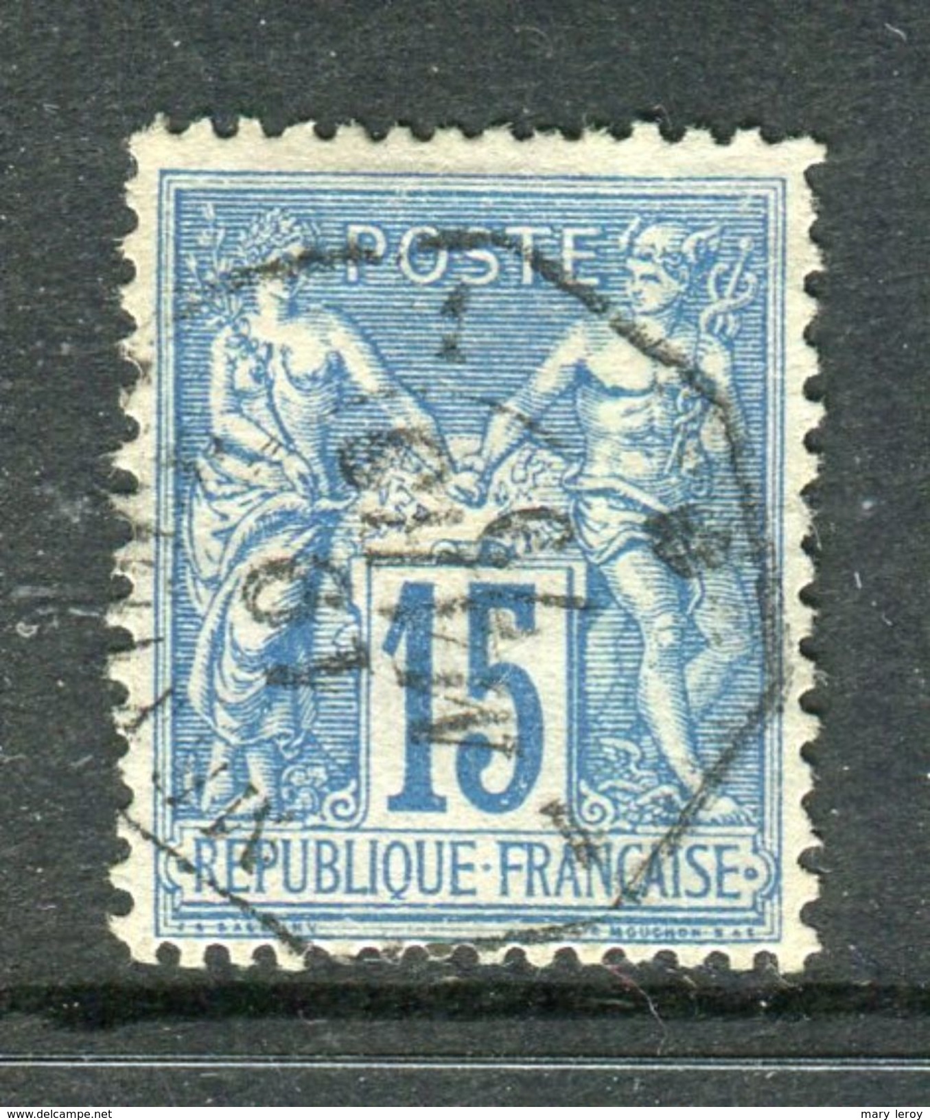 Rare N° 90 - Cachet à Date Maritime MEXIQUE ( 1879 ) - 1876-1898 Sage (Type II)