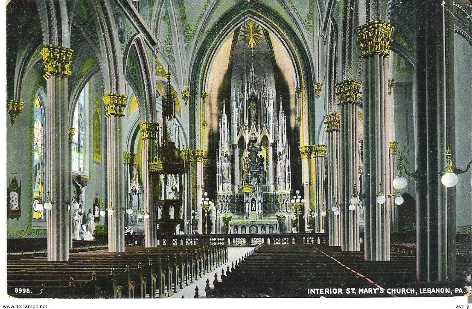 Inside St. Mary's Church, Lebanon, Pennsylvania - Other & Unclassified