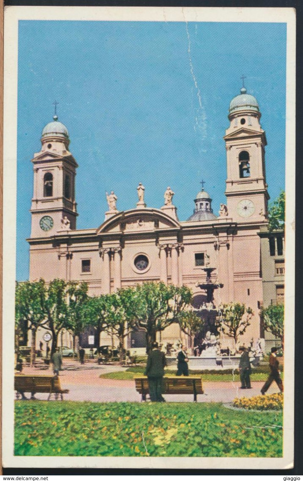 °°° 8202 - URUGUAY - MONTEVIDEO - LA CATEDRAL - PLAZA CONSTITUCION - 1955 °°° - Uruguay