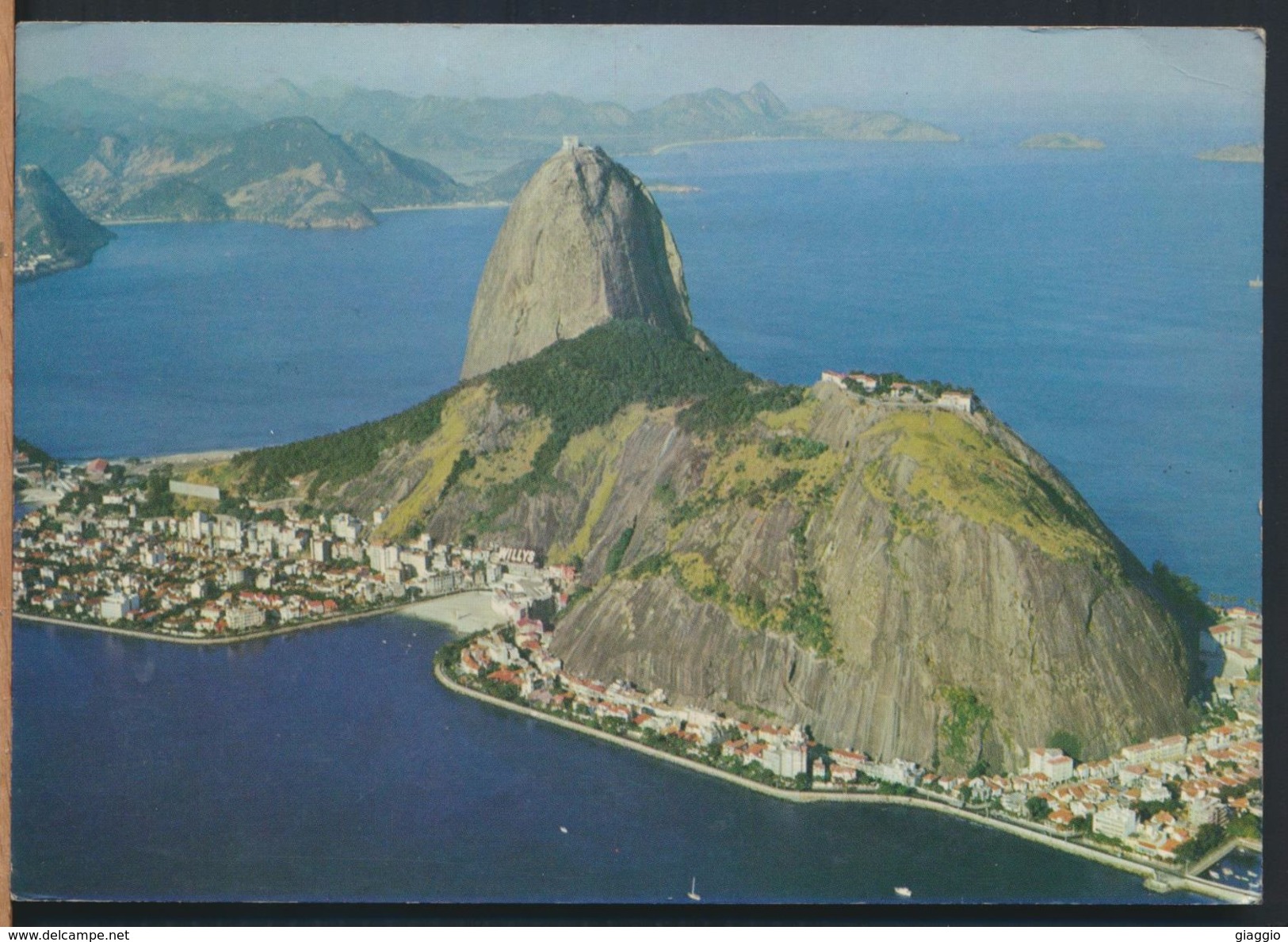 °°° 8203 - BRASIL - RIO DE JANEIRO - VISTA AEREA DO PAO DE ACUCAR - 1975 With Stamps °°° - Rio De Janeiro