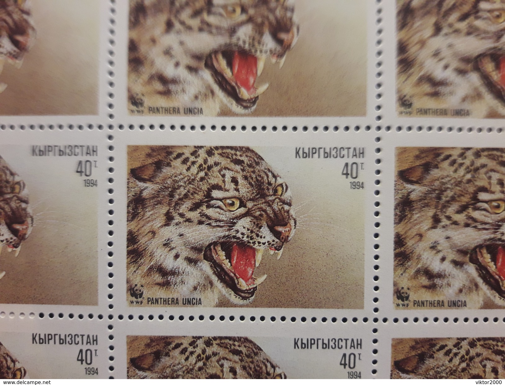 KIRGHIZISTAN 1994 - Yvert 28/31  MNH Sheet  Wild Cats .animals. Panther - Kirgisistan