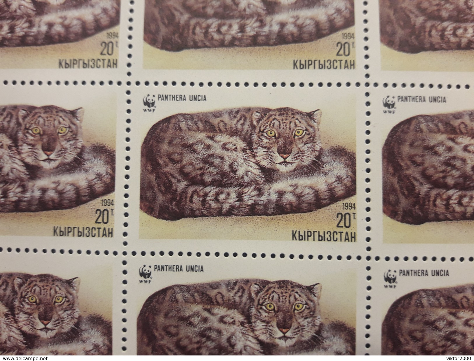 KIRGHIZISTAN 1994 - Yvert 28/31  MNH Sheet  Wild Cats .animals. Panther - Kirgisistan