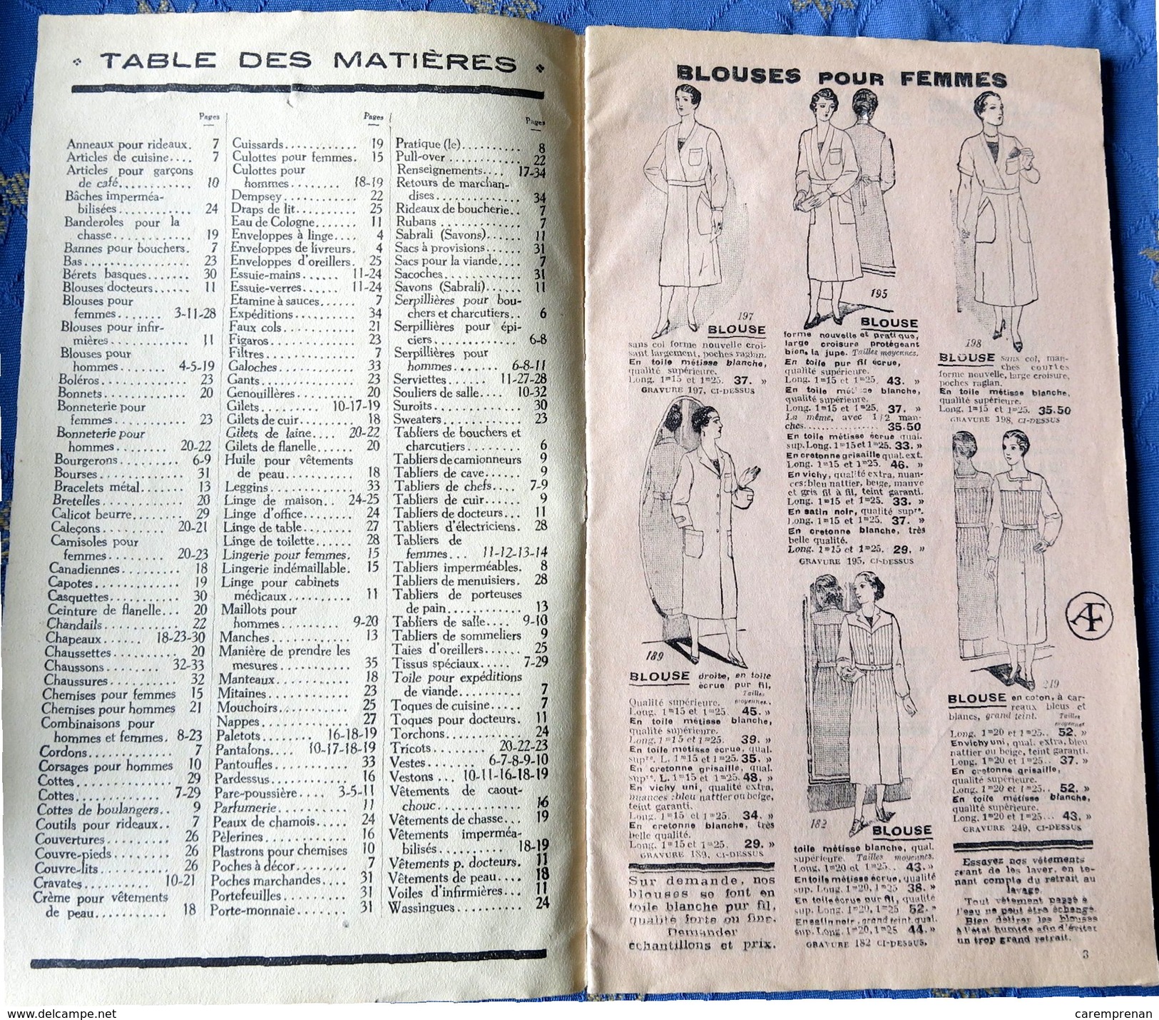 Catalogue Des Vêtements Braillon, "Aux Halles Centrales", 1935 - Publicités