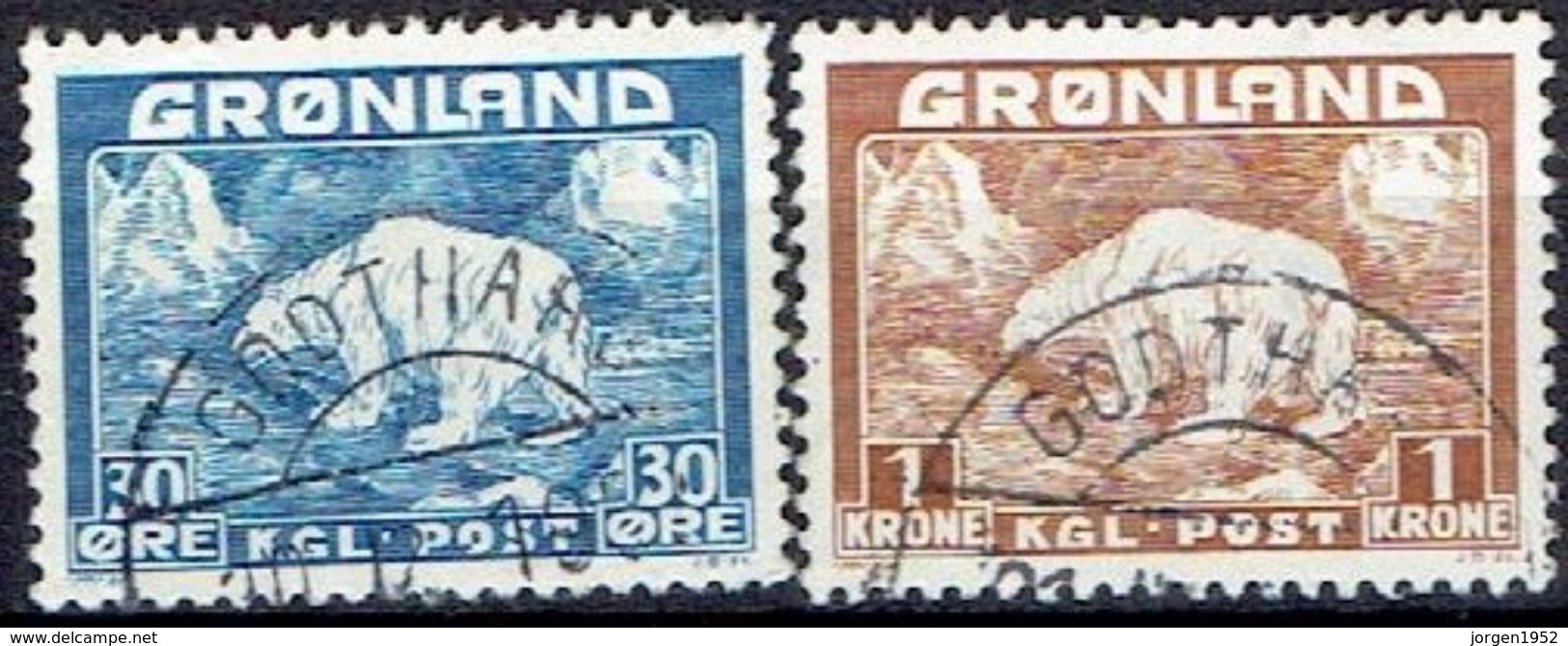 GREENLAND  # FROM 1938  STAMPWORLD 6-7 - Used Stamps