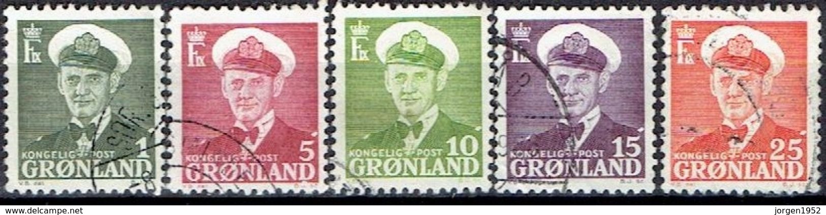 GREENLAND  # FROM 1950  STAMPWORLD 28-32 - Gebraucht