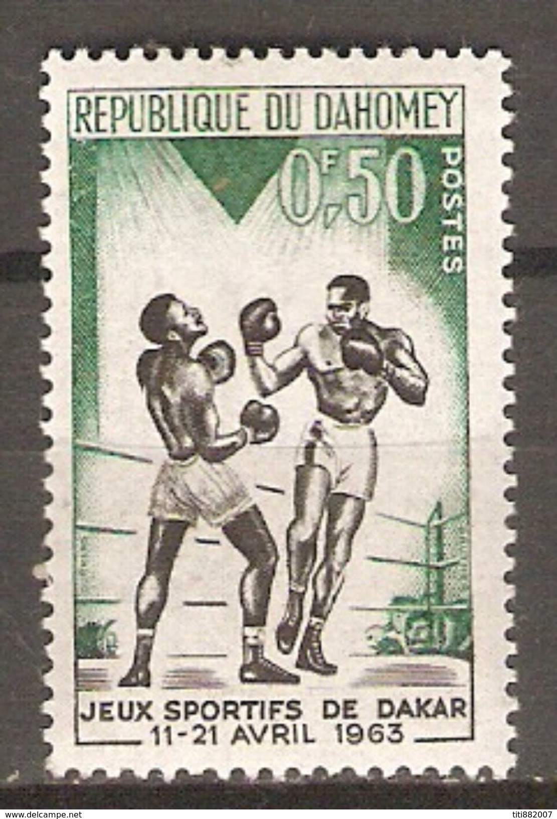 DAHOMEY   -    1963 .    Y&T N° 192 ** .  Boxe - Benin - Dahomey (1960-...)