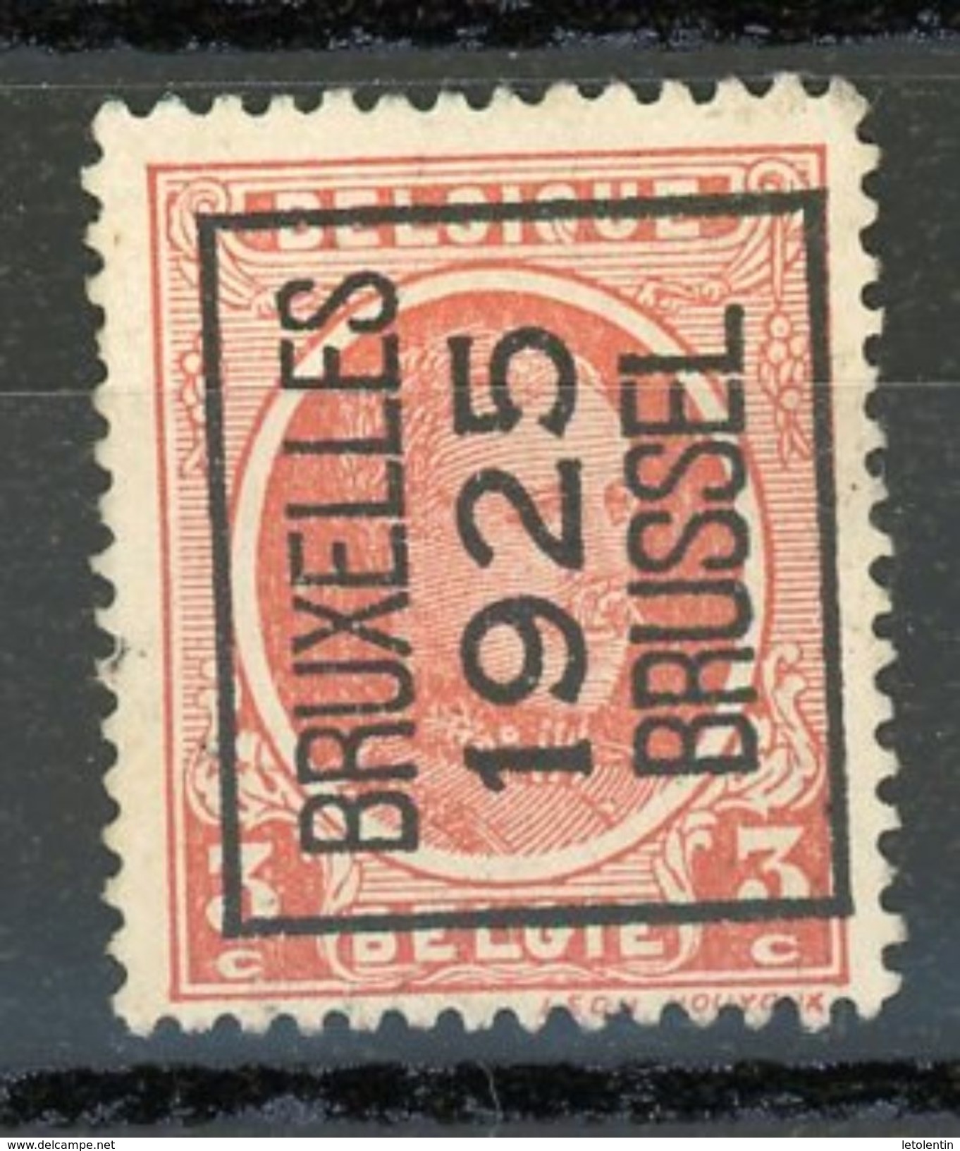 BELGIQUE    BRUXELLES / BRUSSEL 1925 - N° Yvert ? (*) - Typografisch 1922-26 (Albert I)