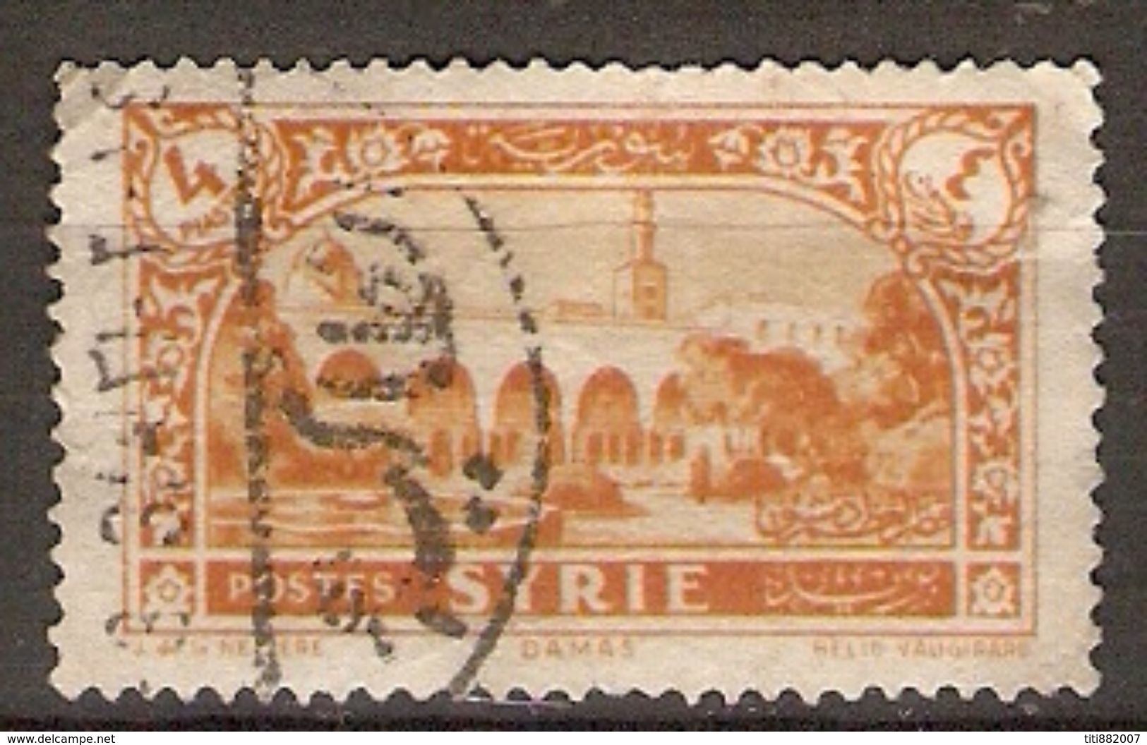 SYRIE   -   1930.    Y&T N° 208 Oblitéré - Oblitérés