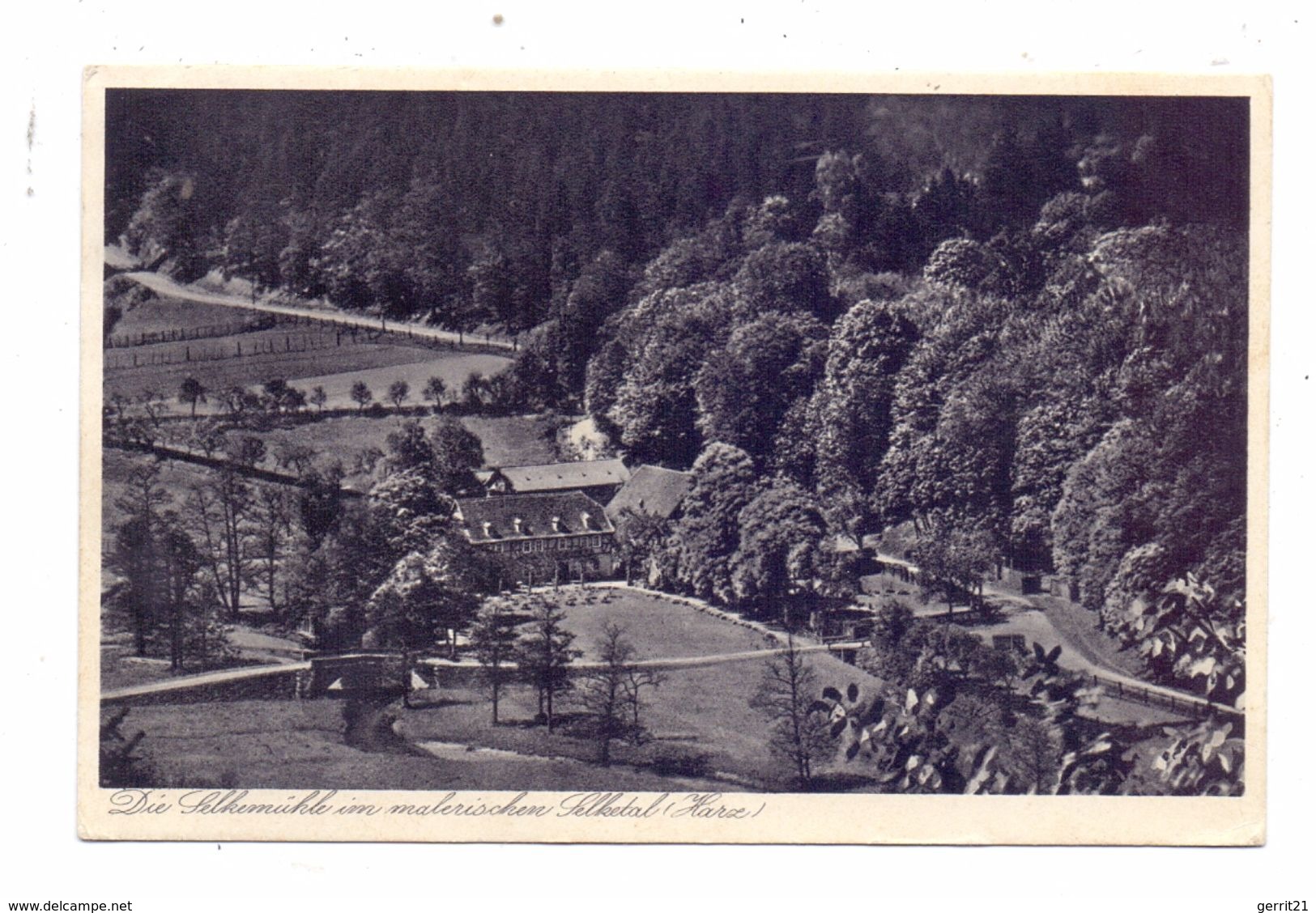 0-4303 BALLENSTEDT, Selkemühle, Hotel Burg Anhalt, 1936 - Ballenstedt