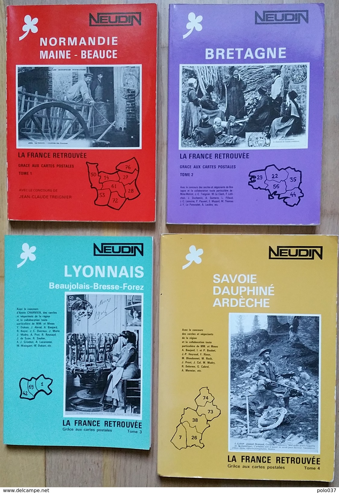 CP6 / 4 Argus REGIONAUX NEUDIN NORMANDIE BRETAGNE LYONNAIS SAVOIE - Livres & Catalogues