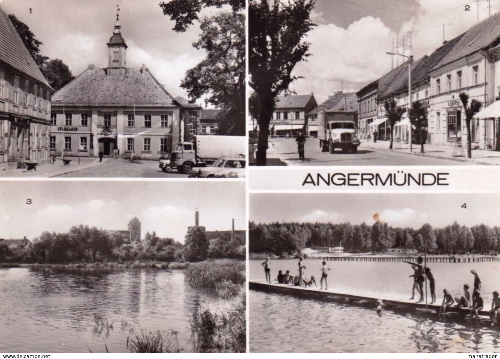 Germany -  Andermünde - Multiview - Old Trucks - Printed 1977 / Stamps - Angermünde