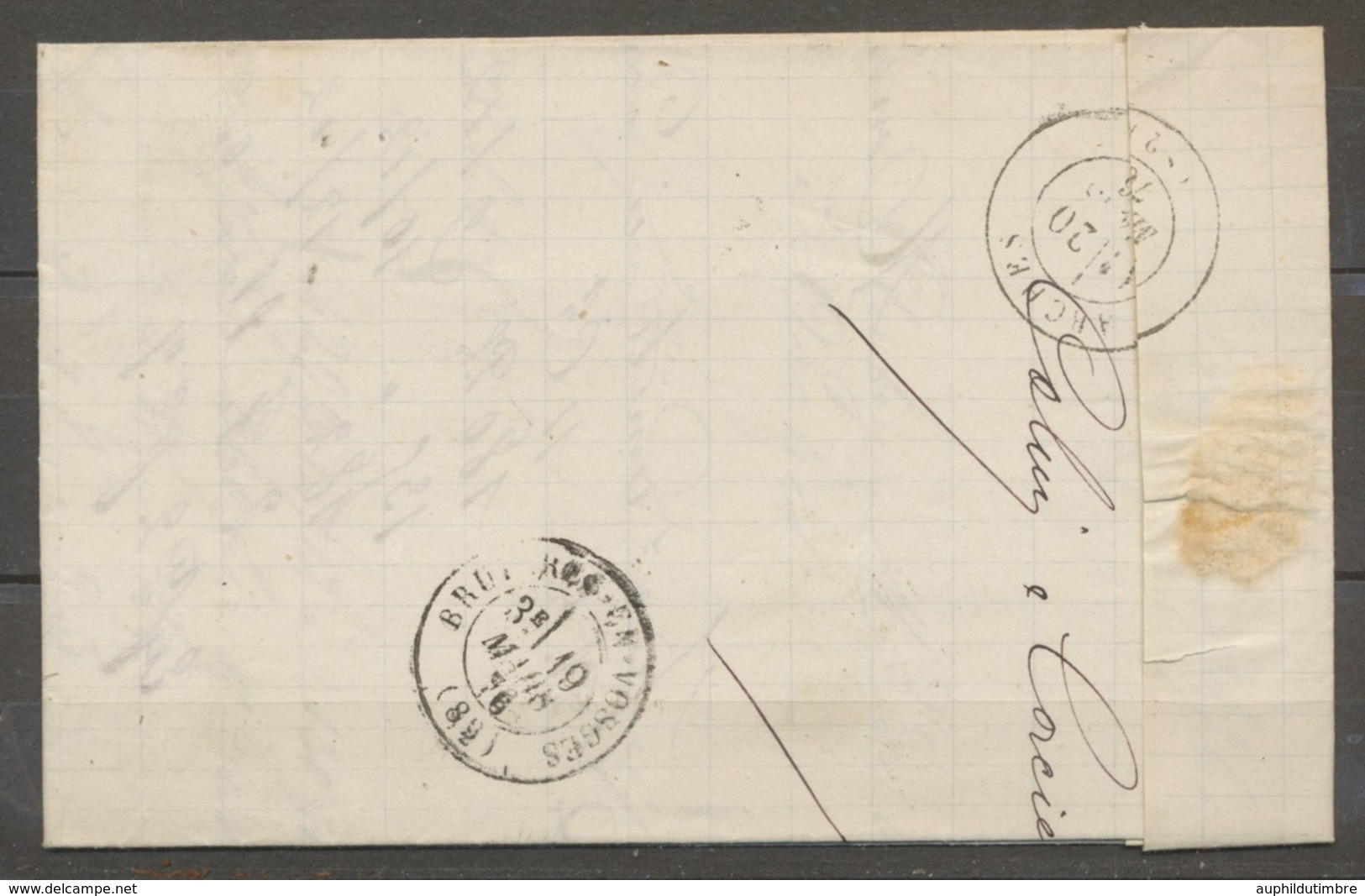 1876 Lettre N°60 Obl GC1130 CORCIEUX VOSGES(82) TB. X1680 - 1877-1920: Periodo Semi Moderno