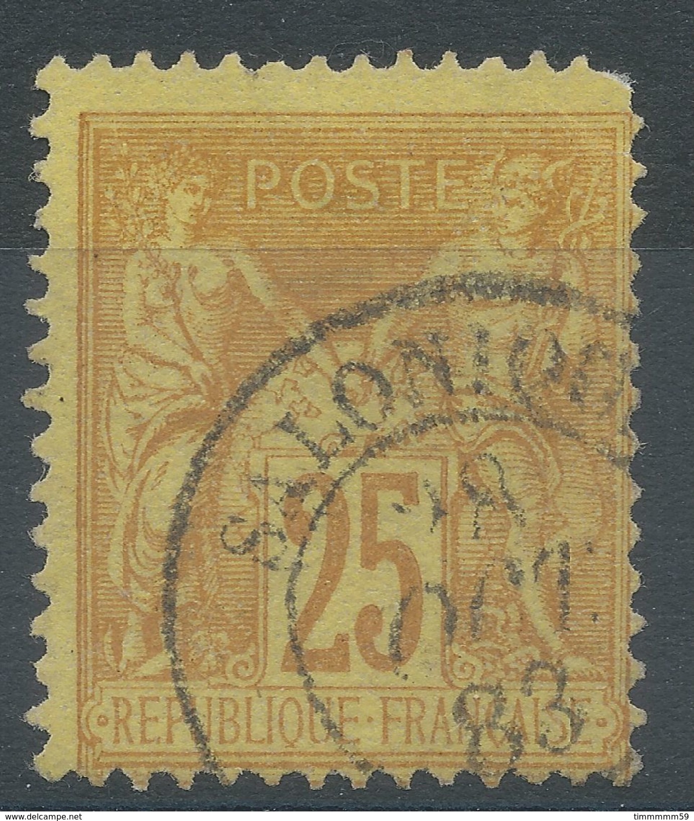 Lot N°37330  N°92, Oblit Cachet à Date étranger De SALONIQUE (Turquie) - 1876-1898 Sage (Type II)