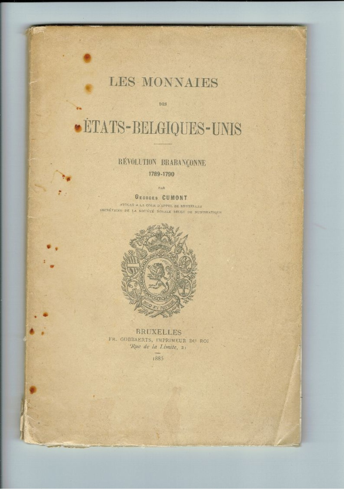 Les Monnaies Des Etats Belgiques Unis Révolution Brabançonne - Livres & Logiciels