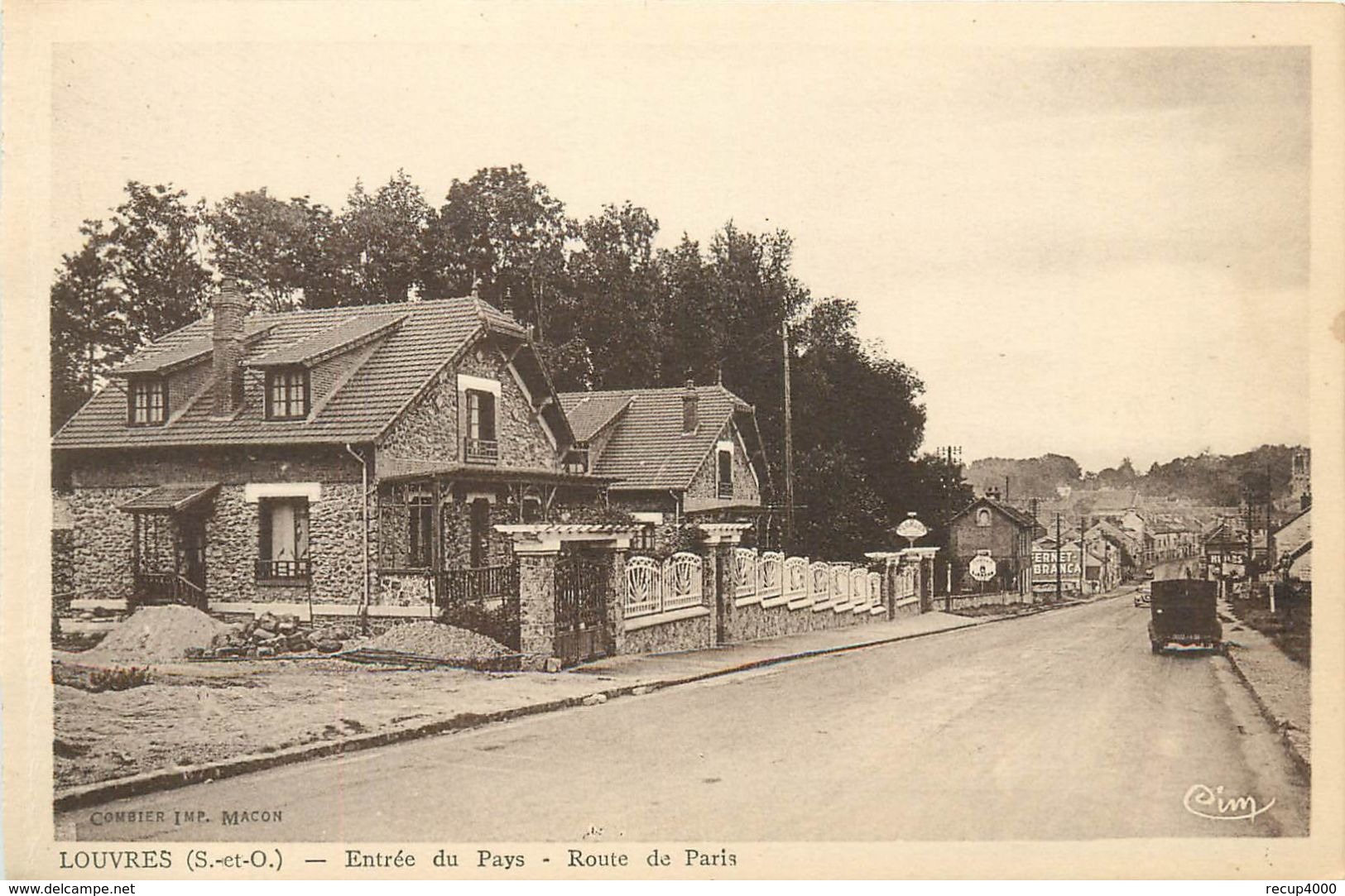 95 LOUVRES Entrée Du Pays Route De Paris     2scans - Louvres