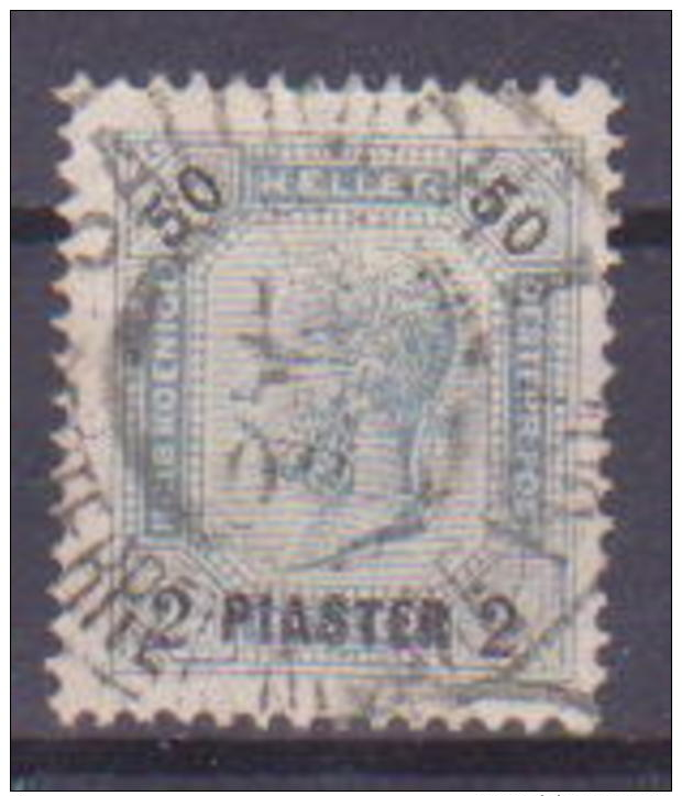 65-744 // LEVANTE  - 1901   2 Piaster Auf 50 Heller  Mit Lackstr.  Mi 42 O - Oriente Austriaco