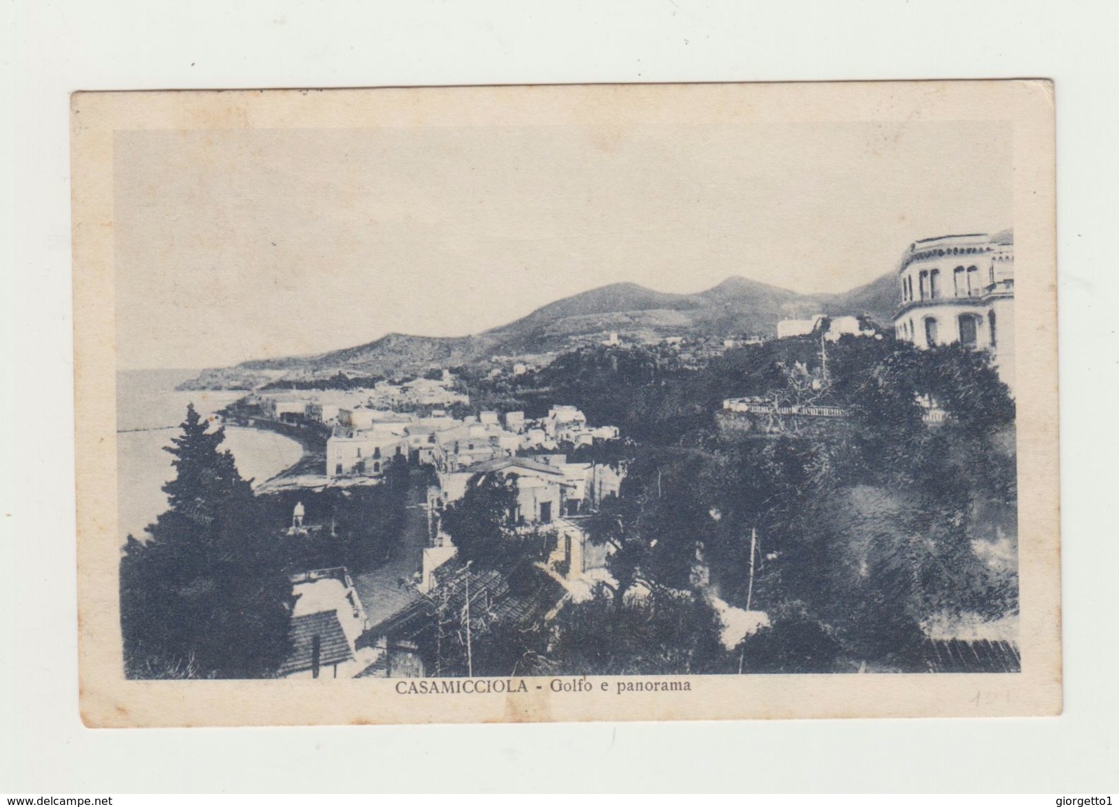 CASAMICCIOLA (NAPOLI)- GOLFO E PANORAMA - VIAGGIATA 1931 - BOLLO STACCATO - POSTCARD - Napoli (Naples)