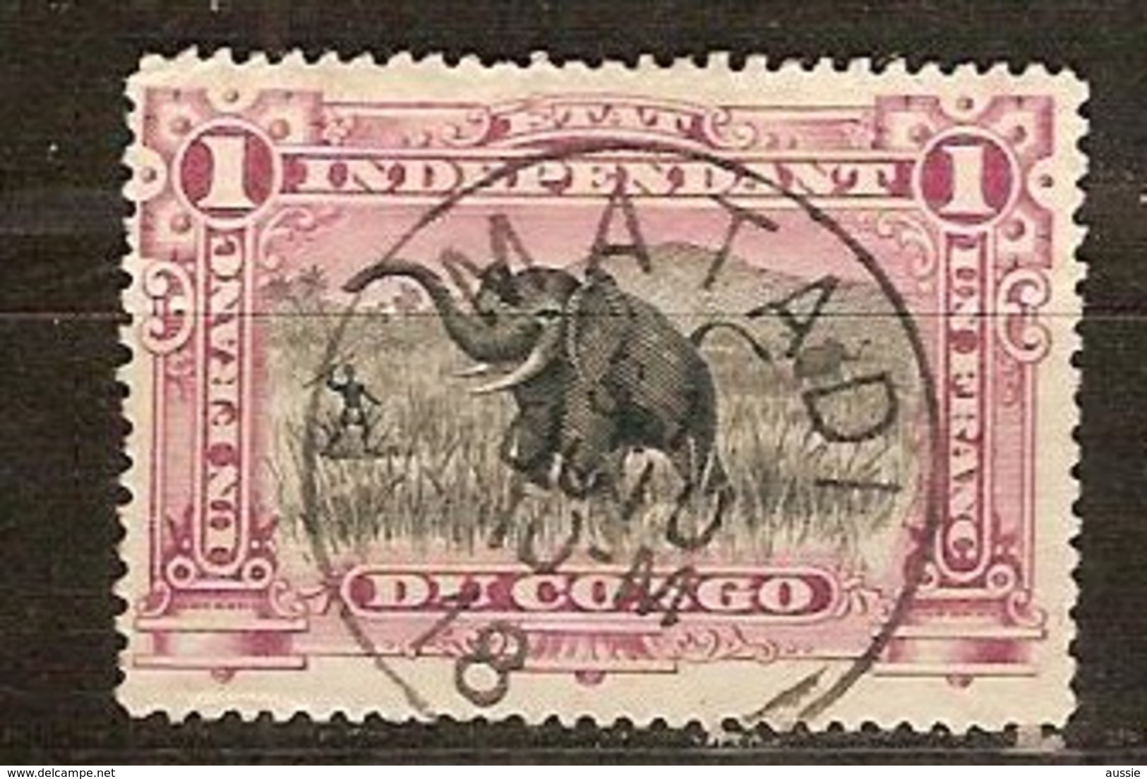 Belgisch Congo Belge 1894 OCBn° 26A (°) Oblitéré Used Cote 20,00 Euro - 1884-1894