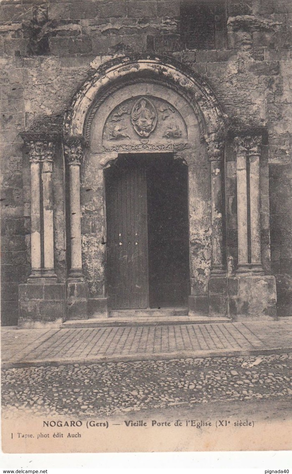 Cp , 32 , NOGARO , Vieille Porte De L'Église (XIe S.) - Nogaro