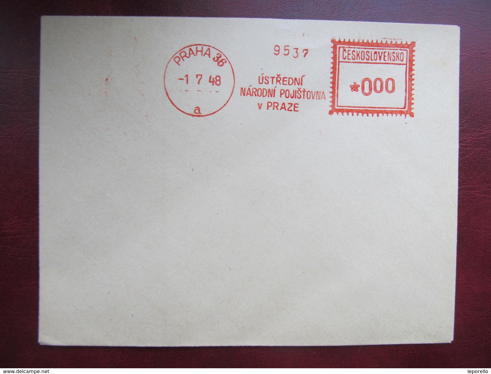 BRIEF Praha 36 Ustredni Narodni 1948 Frankotype Freistempel Postfreistempel /// N3038 - Briefe U. Dokumente